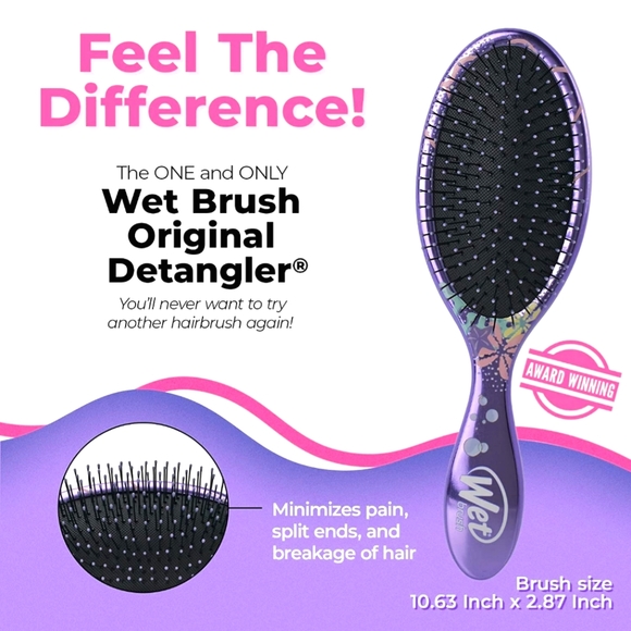 Ariel & Flounder Detangling Wet Brush NWT - Picture 7 of 9